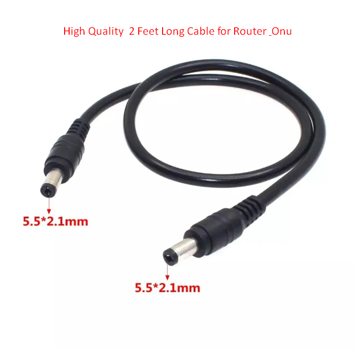 DC to DC Cable 5.5*2.1 mm For Router and Onu