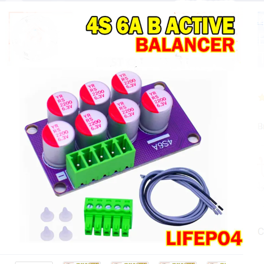 4S 6A Active Equalizer 4S Active Battery Balancing Board Lithium Iron Phosphate Lithium Titanate